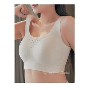 12661 Forlest Soft Seamless Wireless Bra Size 4x Celeste Breathable Adjust New